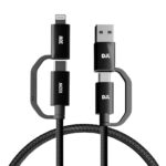 DailyObjects SURGE Kevlar Core 4-in-1 100W Charging Cable|USB-A,Type-C